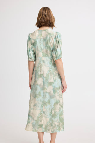 Ibine Short Sleeve Dress | Blue Haze Blur