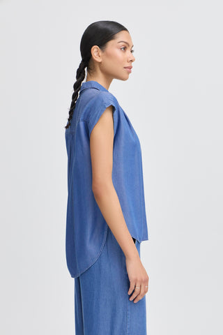 Kosmo Shirt | Mid Blue Denim