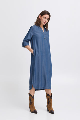 Kosmo Dress | Mid Denim Blue