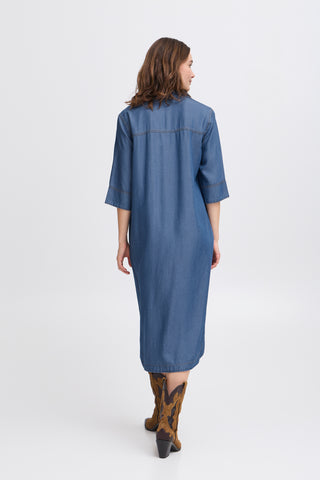 Kosmo Dress | Mid Denim Blue