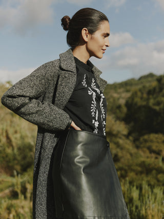 Astrio Coat | Black Mix