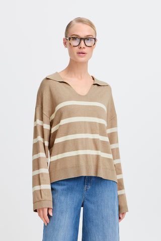 Morla Polo Jumper | Humus Mix