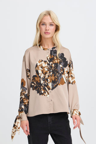 Jannike Bow Shirt| String Mega Flower
