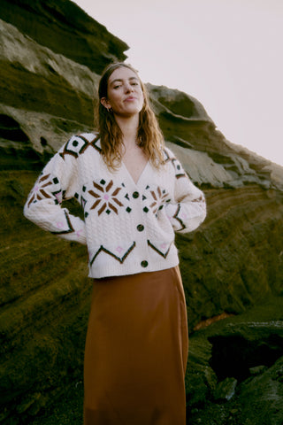 Melpa Cardigan | Birch Melange
