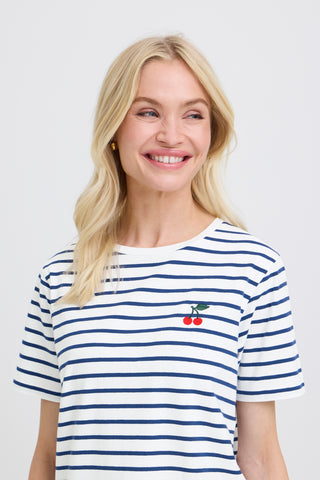Pandinna Cherries Tee | Bright White