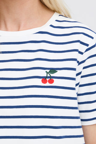 Pandinna Cherries Tee | Bright White