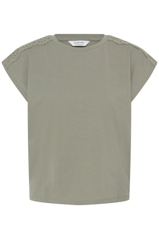 Prismi Lace Tee | Vetiver