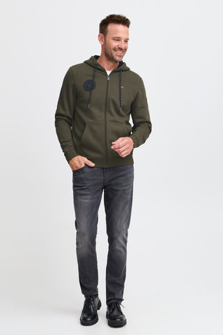 FQ1924 William Hooded Sweater Grape Leaf