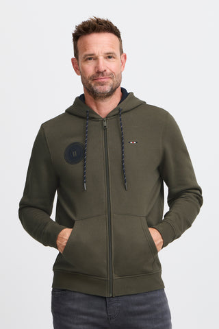 FQ1924 William Hooded Sweater Grape Leaf