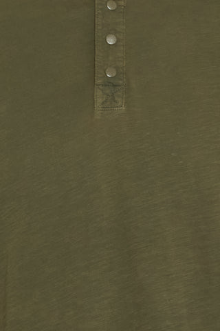 Flon Grandad Long Sleeve Tee  | Forest Night