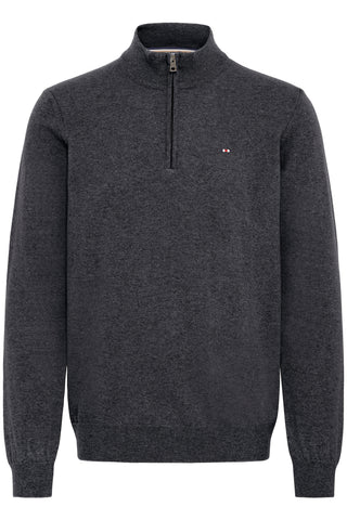 Hamilton 1/2 Zip Knit  | Charcoal Mix