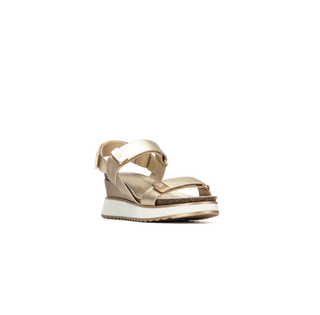 Multi Strap Wedge Sandal | Gold