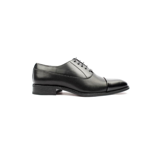 Oxford Toe Cap Tie Shoe | Black