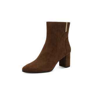 Round Toe  Ankle Boot | Cinanamon
