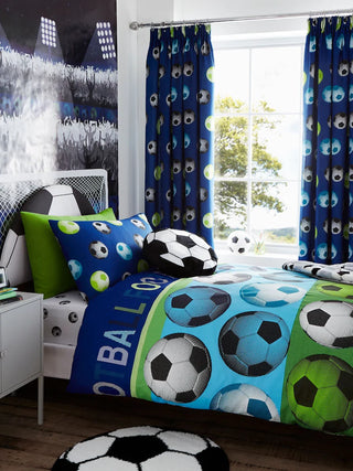 Football Duvet Cover Set | Blue