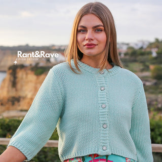 Rant and Rave Lyn Cardigan Turquoise Blue