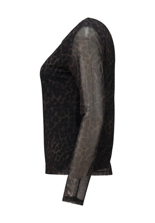 Julie Top | Dark Leopard