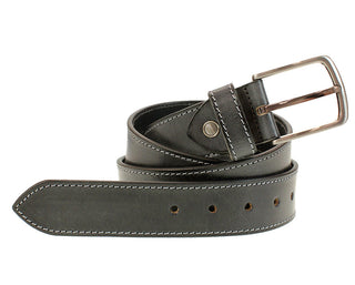 Clarke Leather Jeans Belt | Charcoal