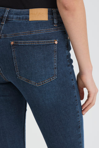 Emmeline High Waist Skinny Leg Jean | Dark Blue Denim