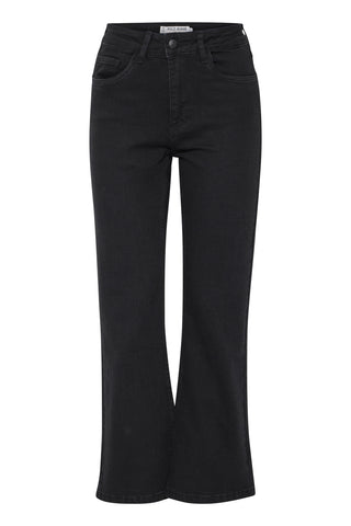 Ria High Waist Kick Flared Leg Jean | Black