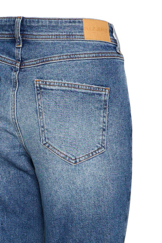 Fay High Waist Straight Leg Jean | Medium Blue Wash