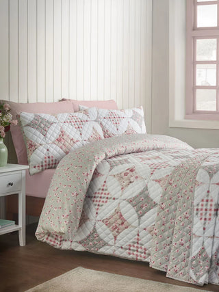 Pinsonic Patchwork Reversible Duvet Cover | Green