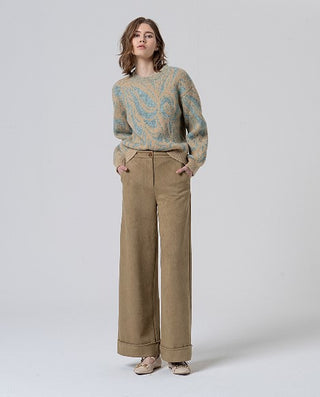 Wide Leg Pants | Sand