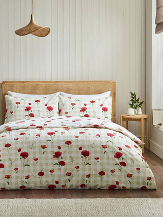 Poppy Duvet Cover Set | Red