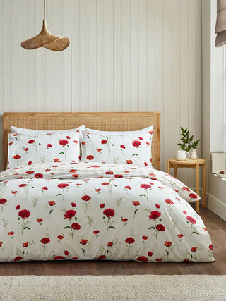 Poppy Duvet Cover Set | Red