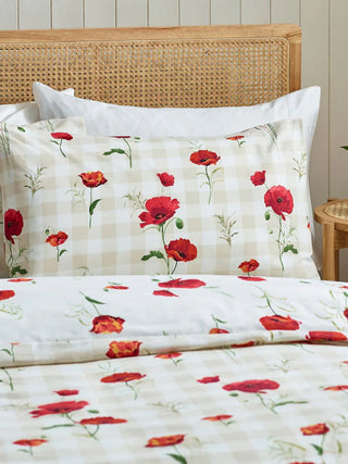 Poppy Duvet Cover Set | Red