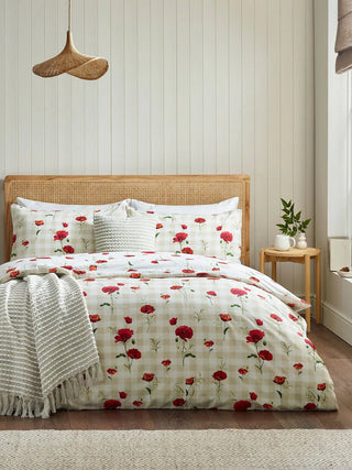 Poppy Duvet Cover Set | Red