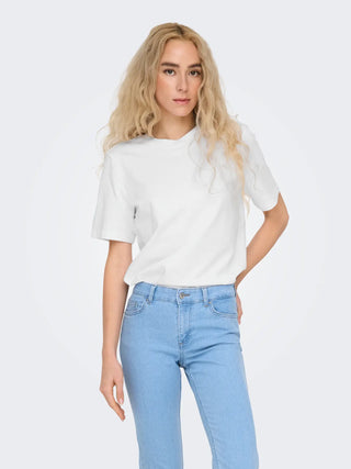 Monja Short Sleeve Jersey Tee | White
