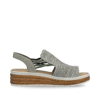 Rachel Slingback Woven Sandals  | Sage