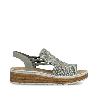 Rachel Slingback Woven Sandals  | Sage