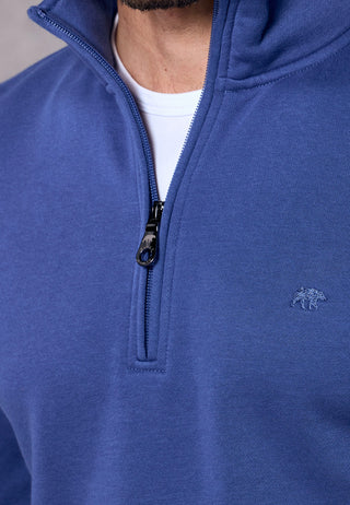 Rivet & Denim 1/4 Zip Flux Knit | Steel