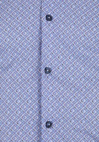 6th Sense LS RF BD Satin Shirt Print #2