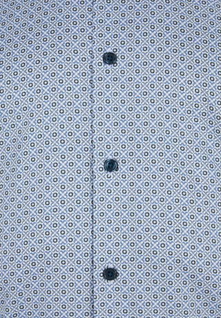 6th Sense LS RF BD Satin Shirt Print #9