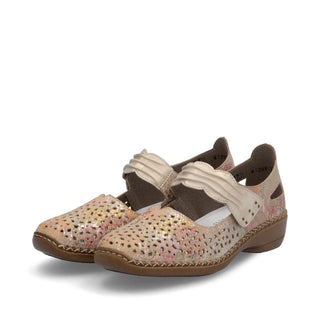 Doris Multi Hook & Loop Shoes | Beige Multi