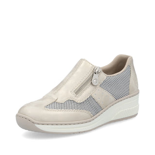 Casual Slip-on Shoe | Beige Blue