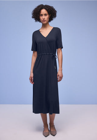 Mid Wrap Dress | Shadowed Navy