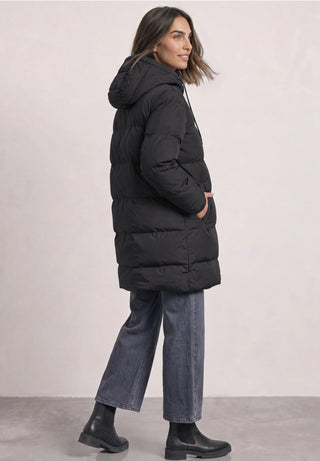 Long Padded Jacket | Black