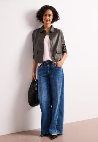 Short PU Jacket | Espresso Brown