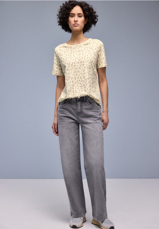 Boat Neck Tee  | Light Terra Mocha