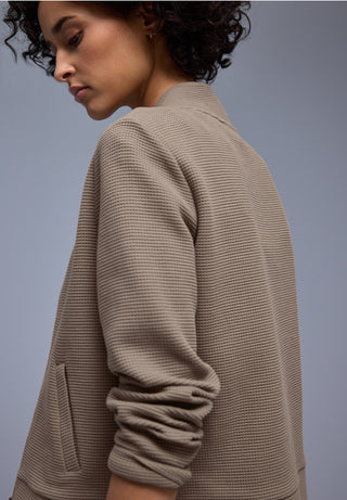 Structured Zipper Jacket | Light Terra Mocha