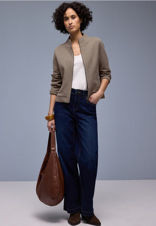 Structured Zipper Jacket | Light Terra Mocha