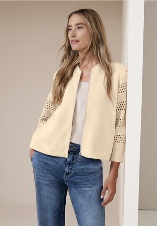 Silk Look Jacket | Soft Beige