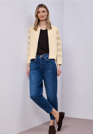Silk Look Jacket | Soft Beige