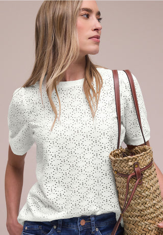 Round Neck Tee | Off White