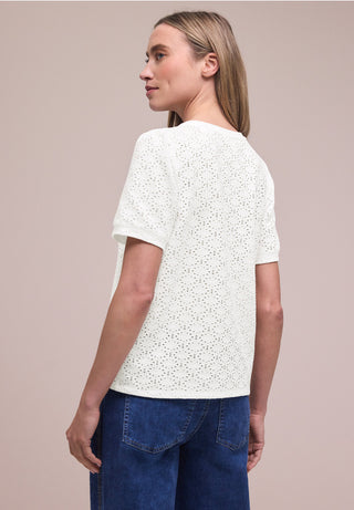 Round Neck Tee | Off White