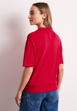 Polo With Bottom Cuff | Salsa Red